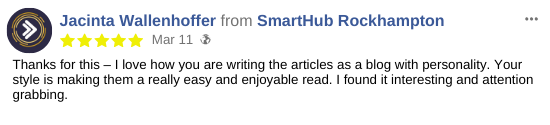 copywriting for small business owners - Blog Testimonial for SmartHub