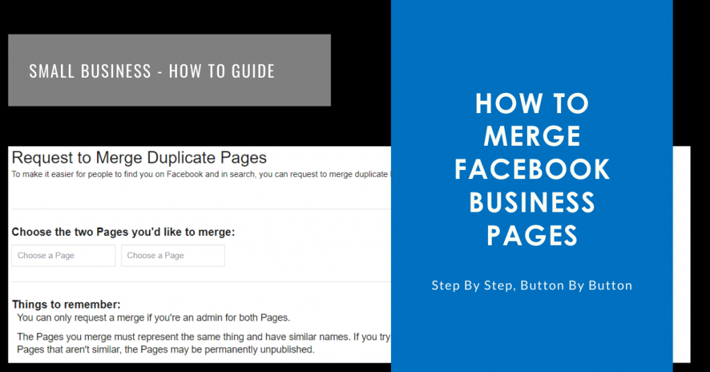 How to Merge Facebook Pages