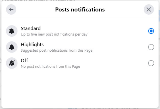 Notifications in facebook