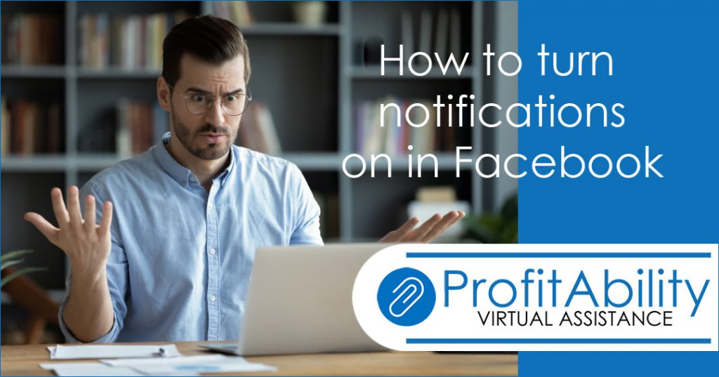 How to turn on notifications in Facebook