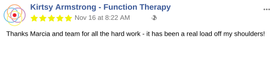 Kirtsy Armstrong - Function Therapy - VA testimonial